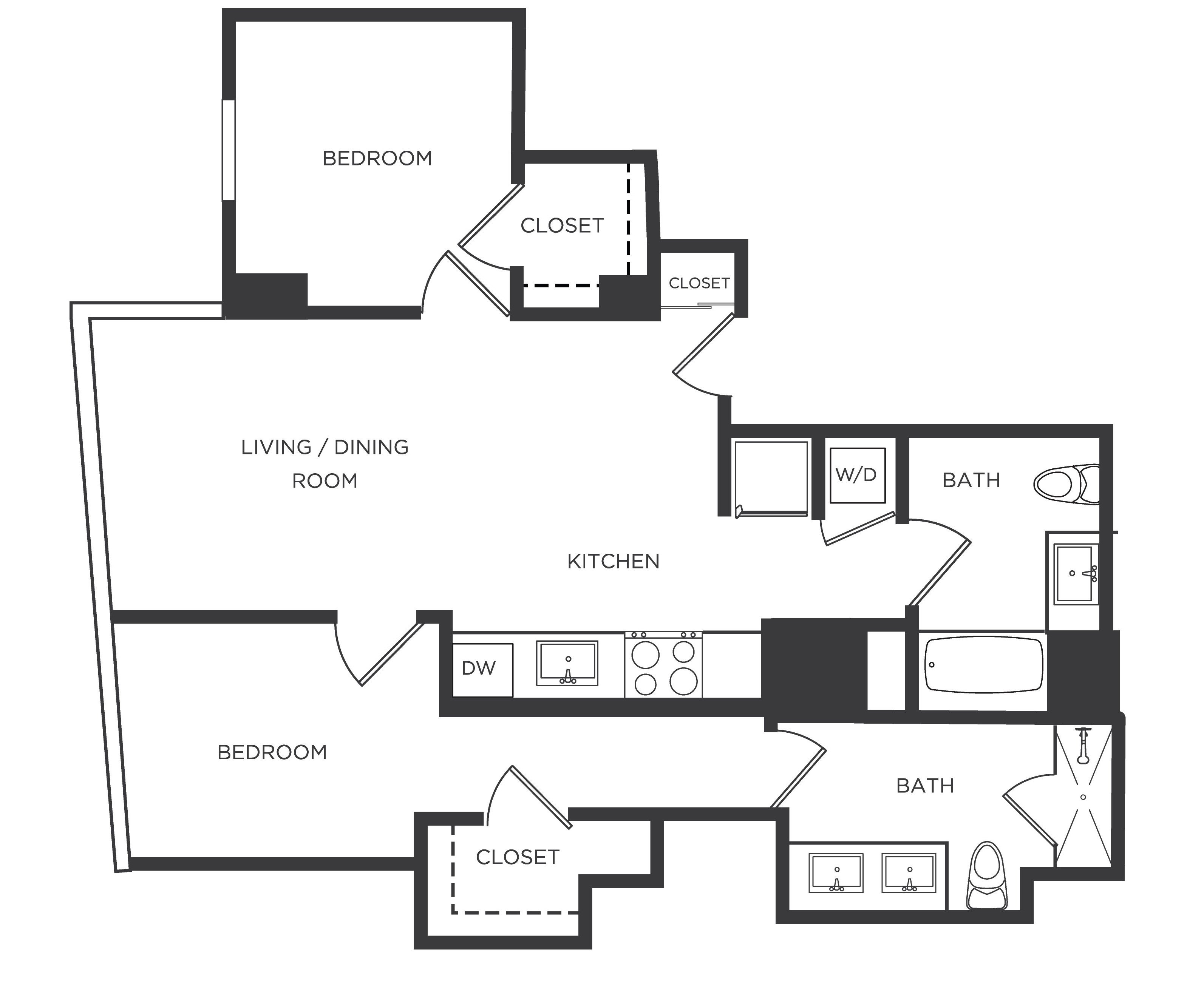 Floor Plan Image of Apartment Apt 0519